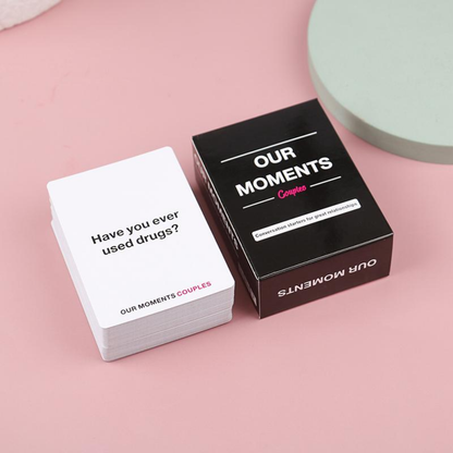 Our Moments Couples - Real Questions. Real Connection -  Couples Card Game - 16+