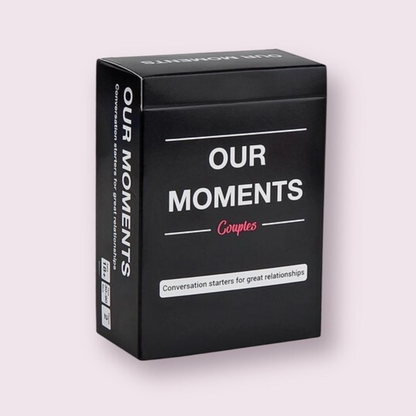 Our Moments Couples - Real Questions. Real Connection -  Couples Card Game - 16+