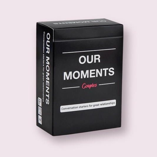 Our Moments Couples - Real Questions. Real Connection -  Couples Card Game - 16+