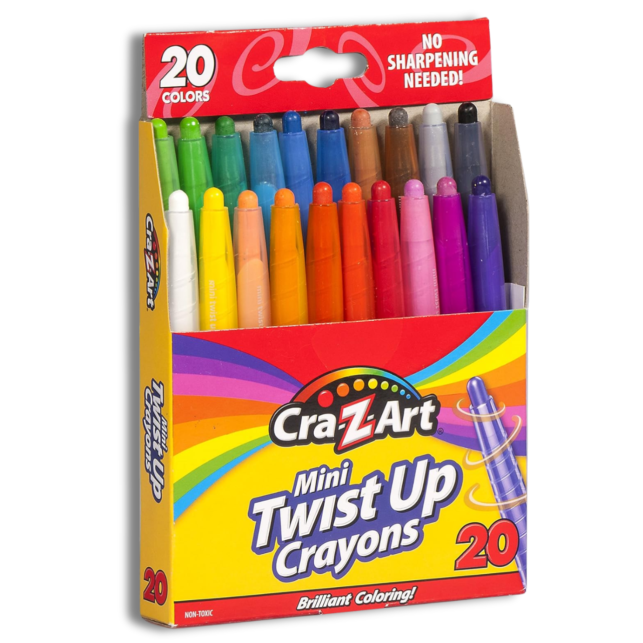 20 Mini Twist-Up Crayons