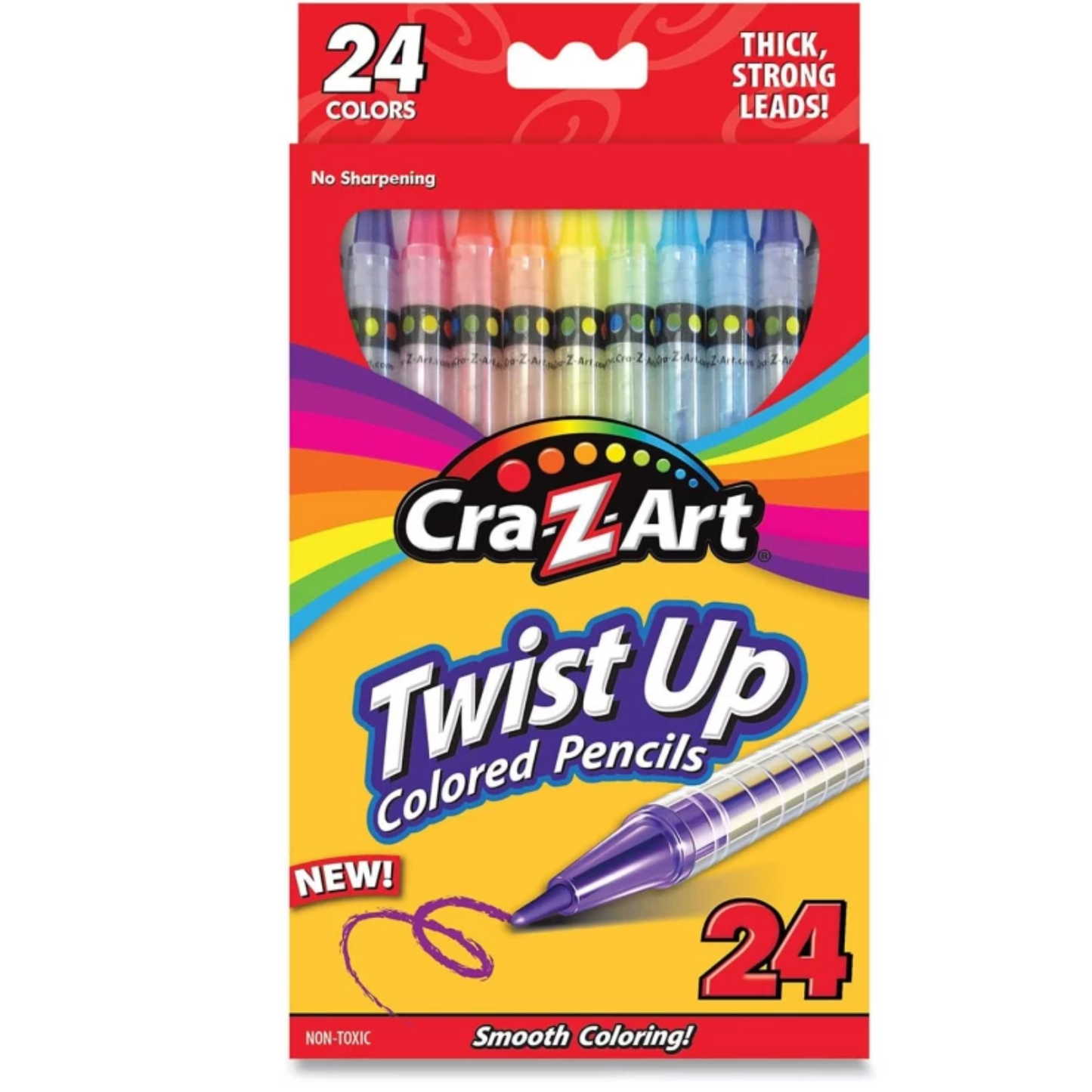 24 Twist-Up Colored Pencils