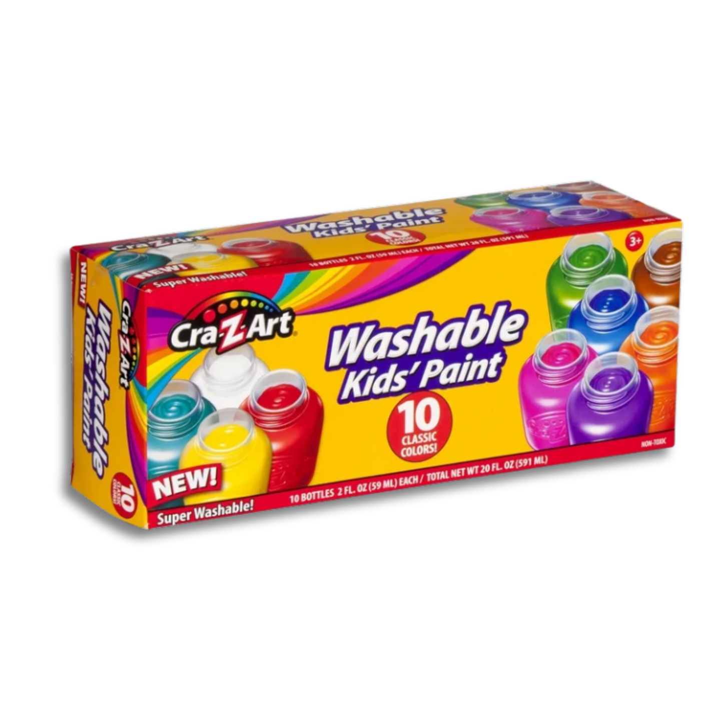 Washable Kids' Paint – 10 Classic Colors