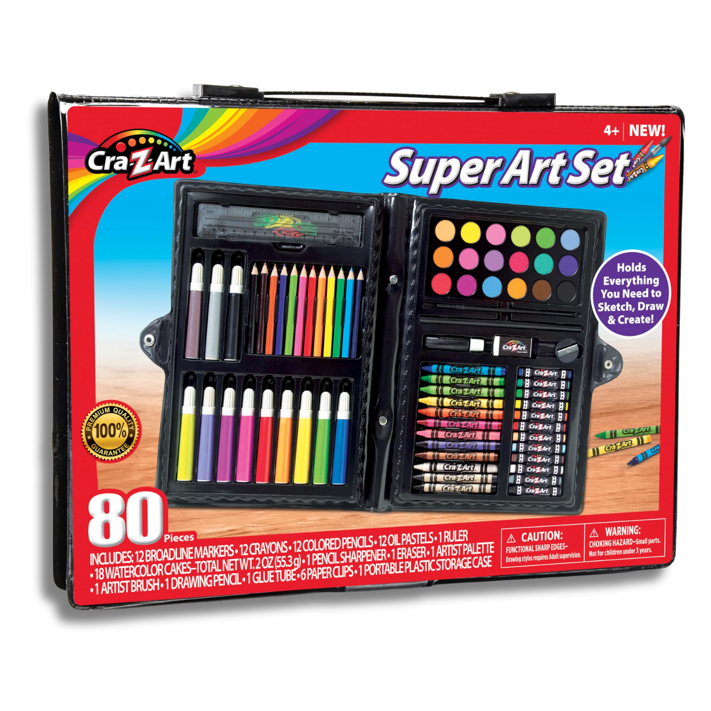 Super Art Set – 80-Piece Creative Case