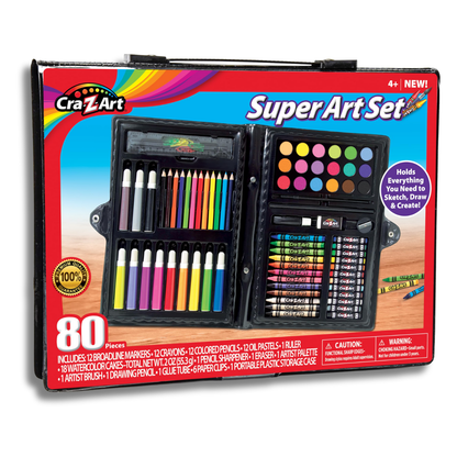 Super Art Set – 80-Piece Creative Case