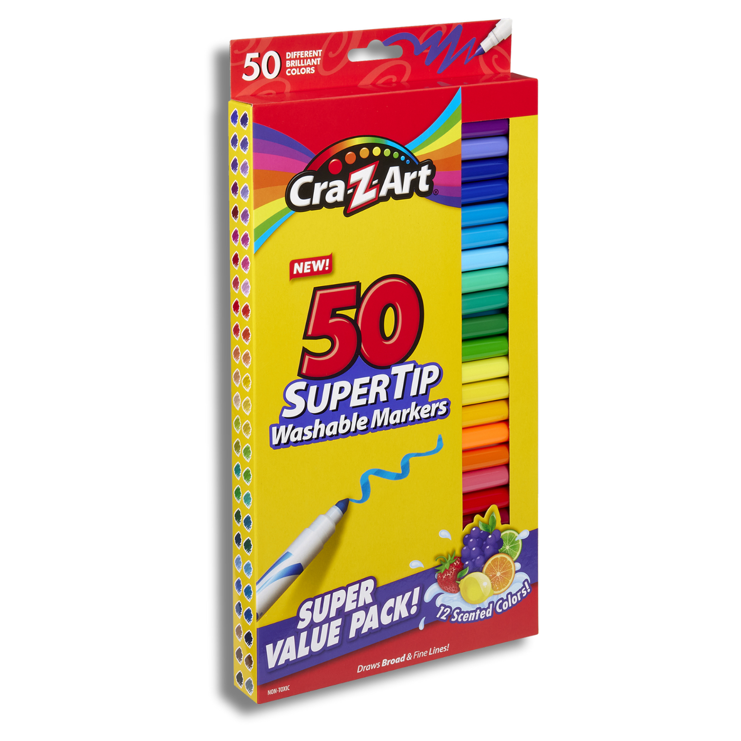 50 Supertip Washable Markers (Value Pack)