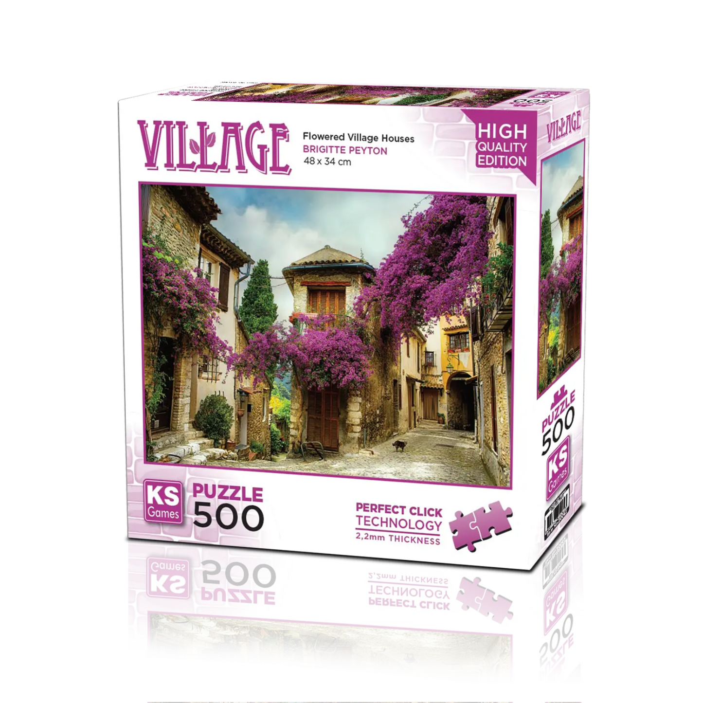 Flowered Village Houses (500 Pieces)
