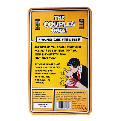 The Couples Quiz – Multi Couple Card Game - 18+ Only