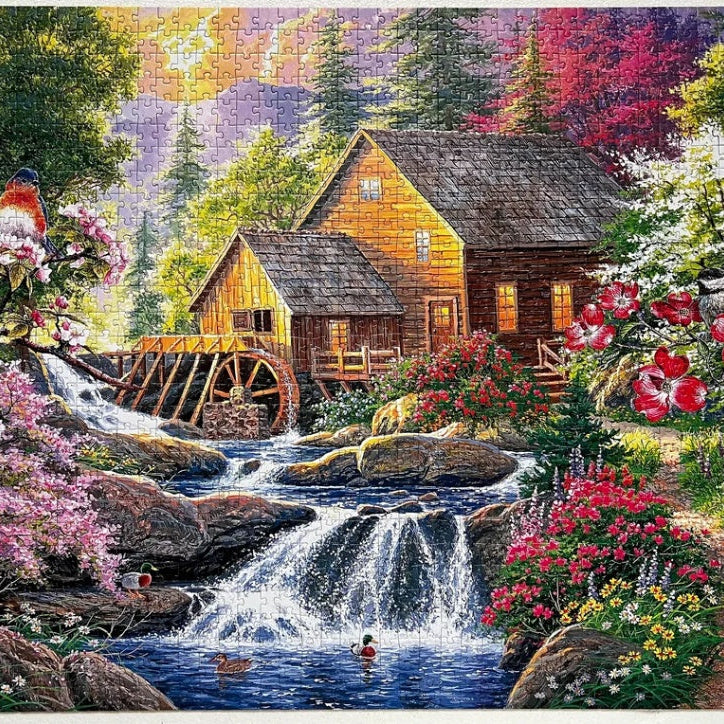 Songbirds At Summertime Mill Ks Puzzle 1500 Pieces