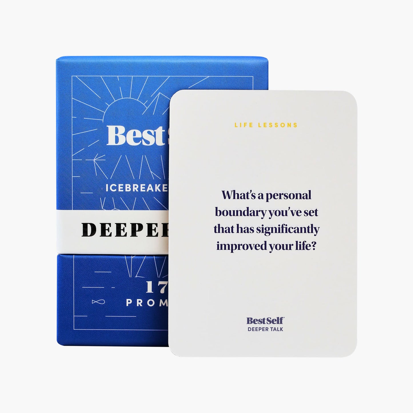 Icebreaker – Deeper Talk (150 Prompts) - Card Game - Ages: 13+