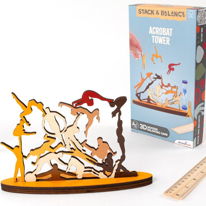 Acrobat Tower - 3D Wooden Balancing Game